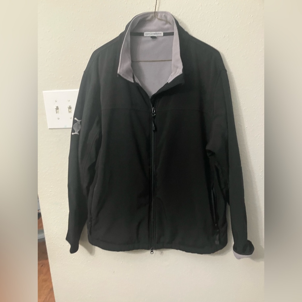 Port Authority Black and Gray Windbreaker
